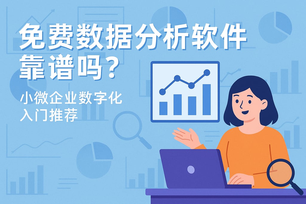 免费数据分析软件靠谱吗？小微企业数字化入门推荐
