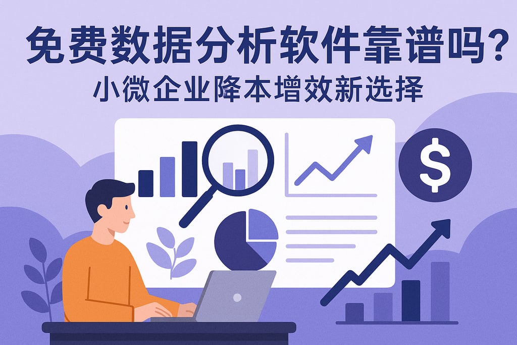 免费数据分析软件靠谱吗？小微企业降本增效新选择