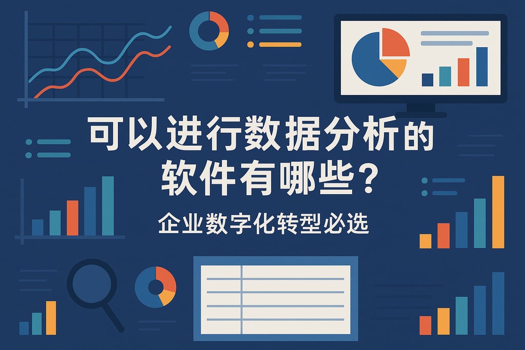 可以进行数据分析的软件有哪些？企业数字化转型必选