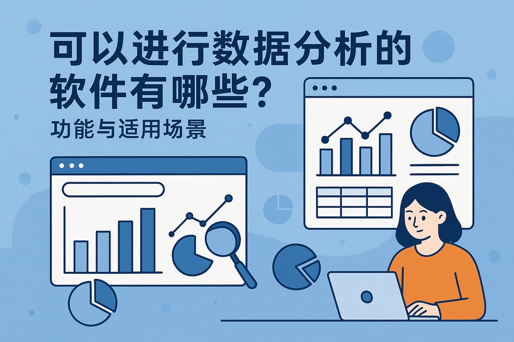 可以进行数据分析的软件有哪些？功能与适用场景