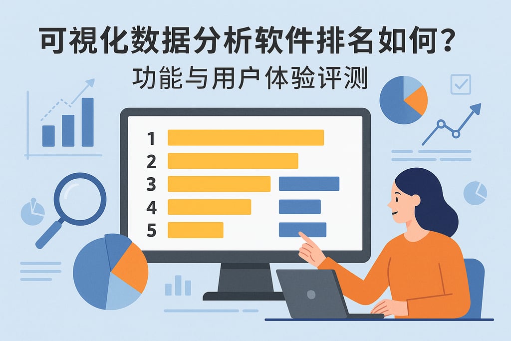 可视化数据分析软件排名如何？功能与用户体验评测