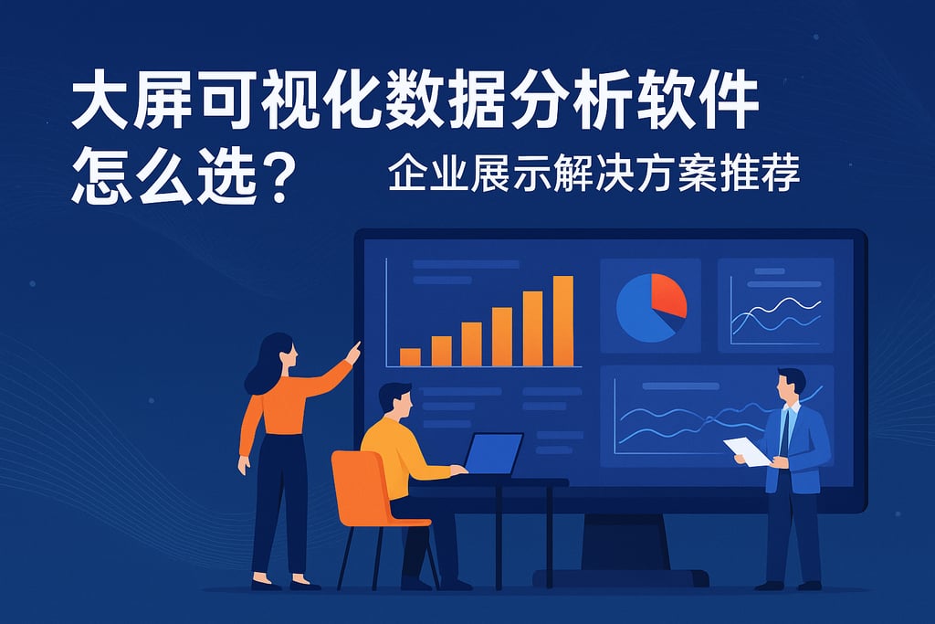 大屏可视化数据分析软件怎么选？企业展示解决方案推荐