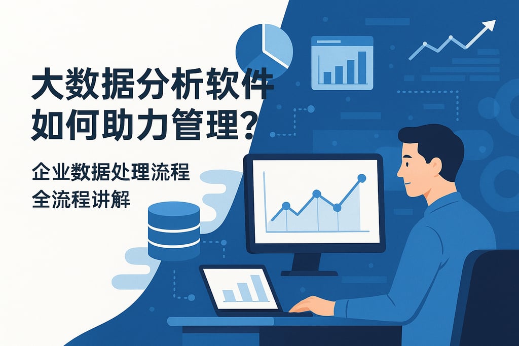 大数据分析软件如何助力管理？企业数据处理流程全流程讲解