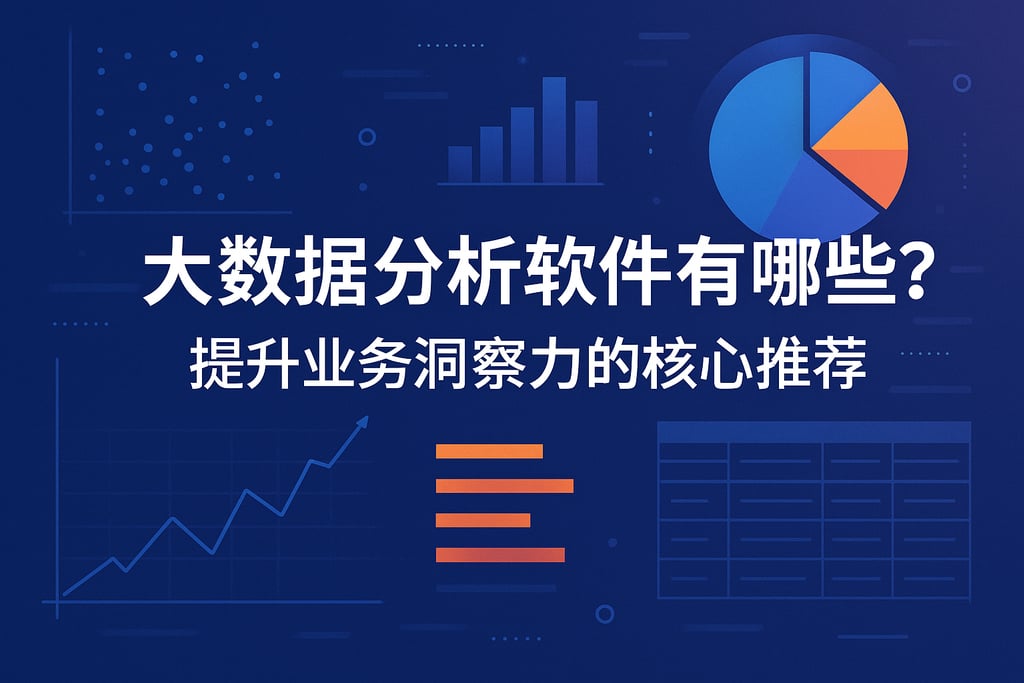 大数据分析软件有哪些？提升业务洞察力的核心推荐