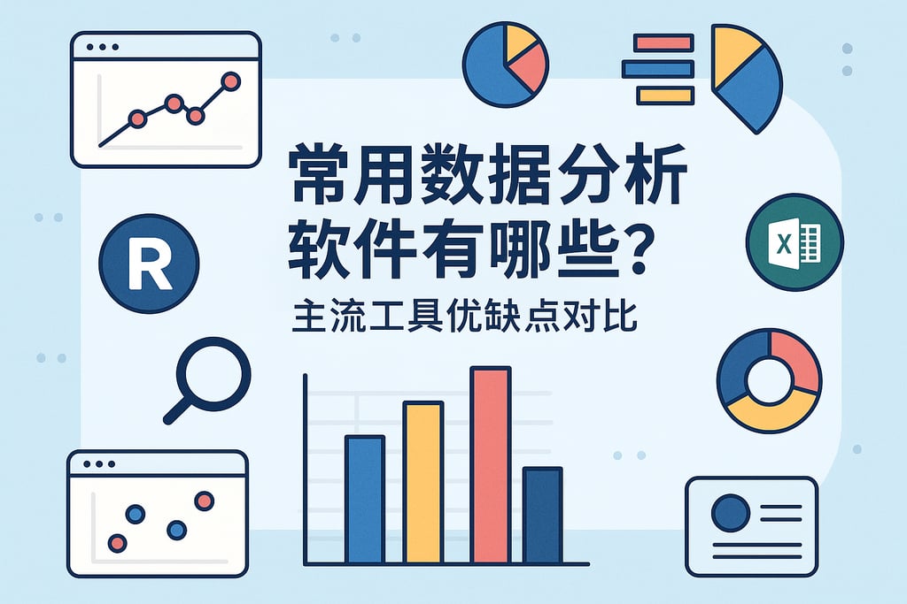 常用数据分析软件有哪些？主流工具优缺点对比