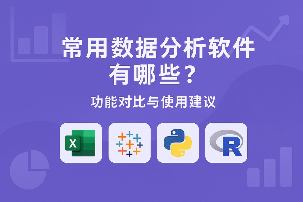 常用数据分析软件有哪些？功能对比与使用建议