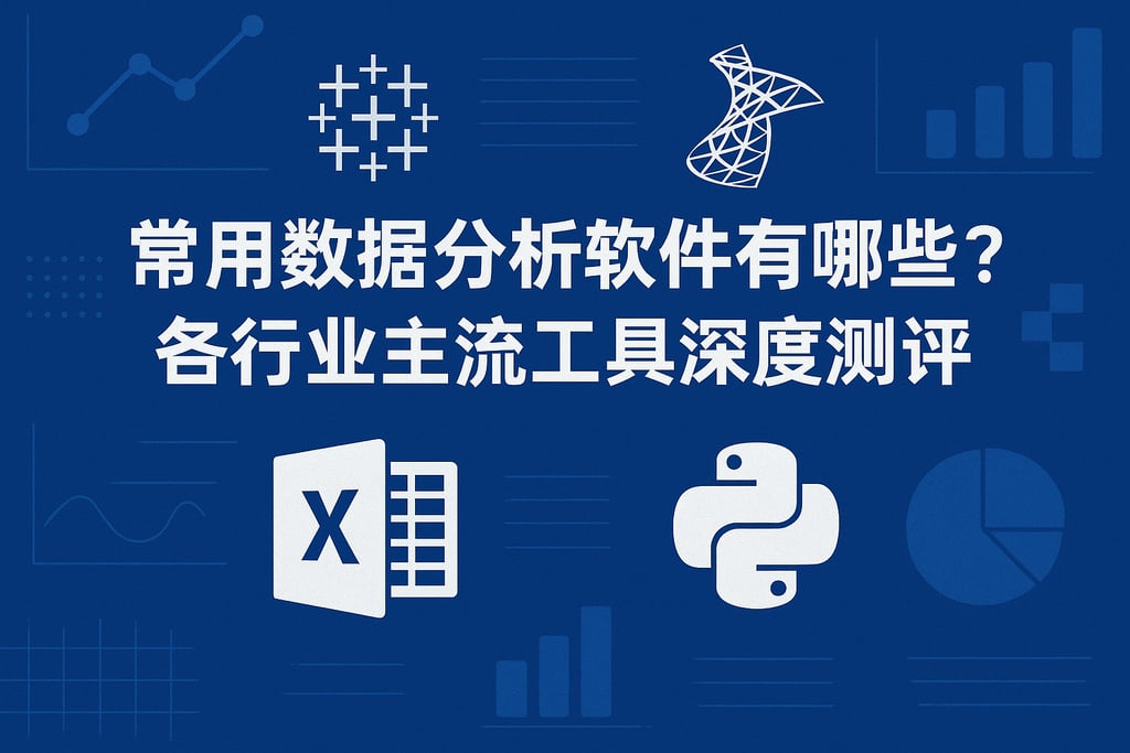 常用数据分析软件有哪些？各行业主流工具深度测评