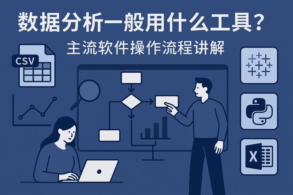数据分析一般用什么工具？主流软件操作流程讲解