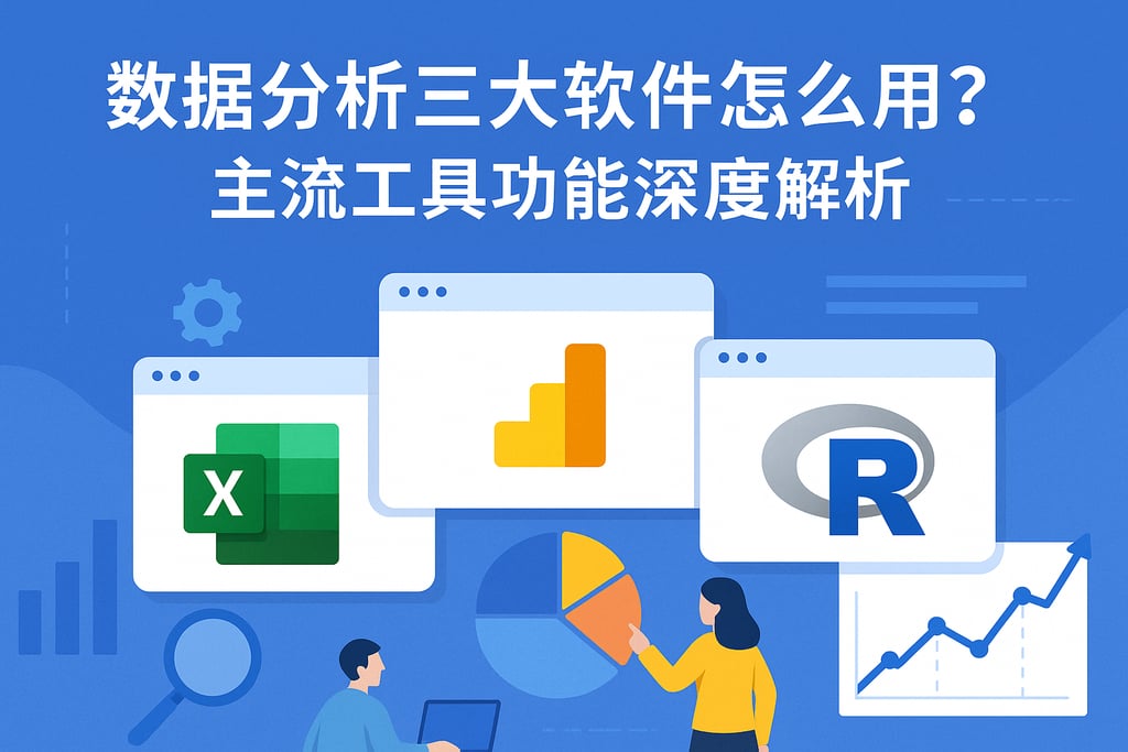 数据分析三大软件怎么用？主流工具功能深度解析