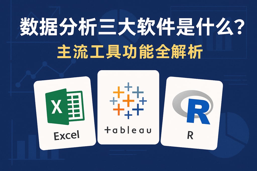 数据分析三大软件是什么？主流工具功能全解析