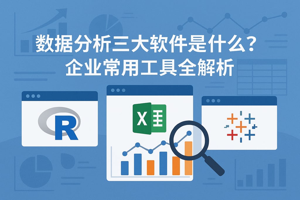 数据分析三大软件是什么？企业常用工具全解析
