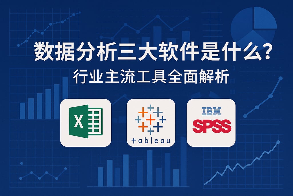 数据分析三大软件是什么？行业主流工具全面解析