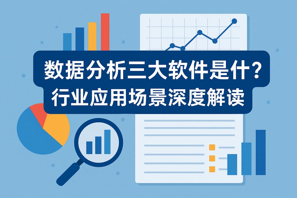 数据分析三大软件是什么？行业应用场景深度解读