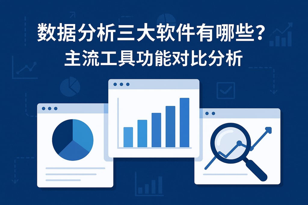 数据分析三大软件是哪些？主流工具功能对比分析