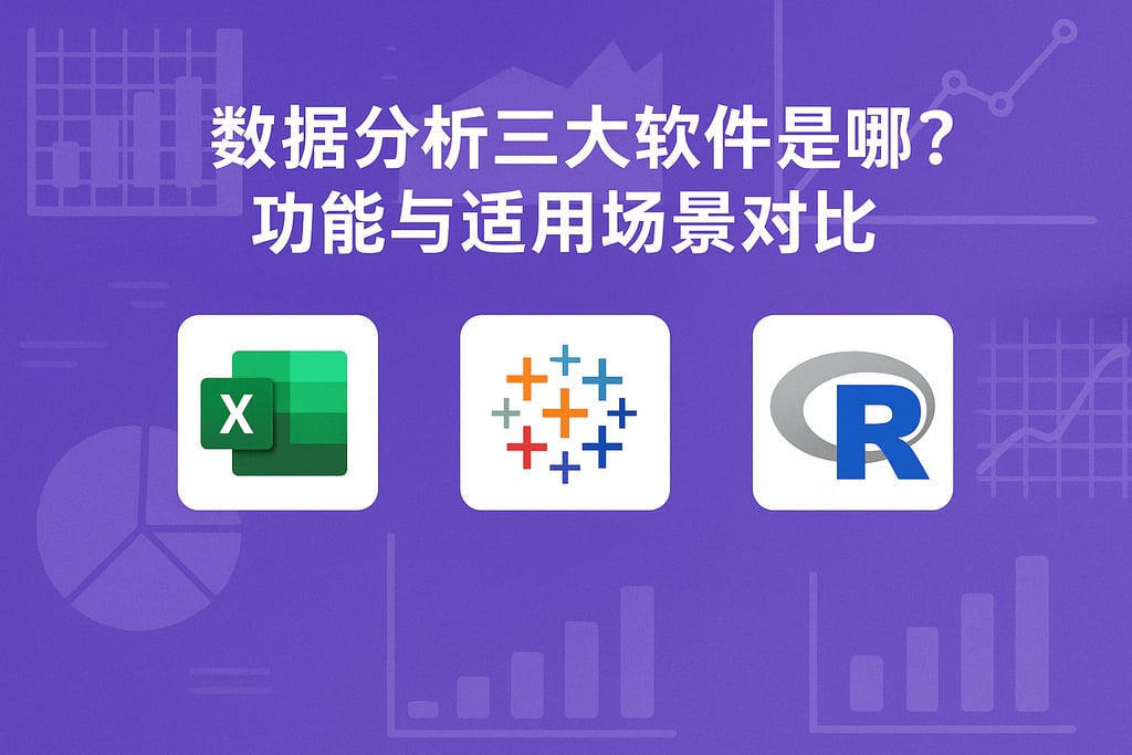 数据分析三大软件是哪几个？功能与适用场景对比