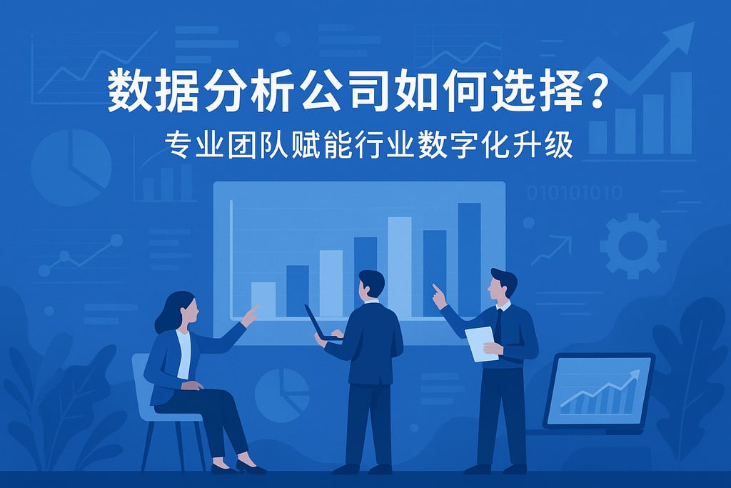 数据分析公司如何选择？专业团队赋能行业数字化升级
