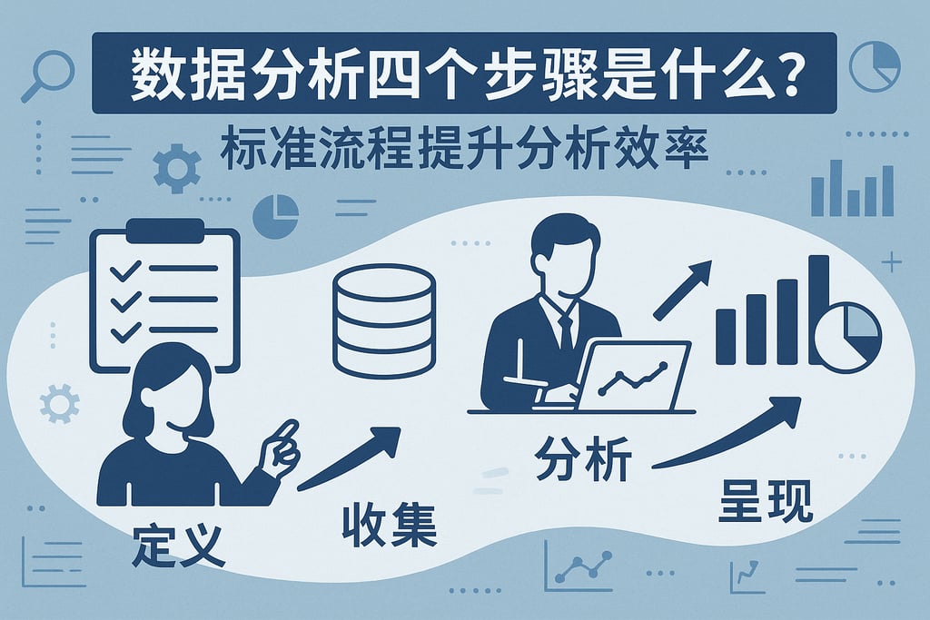 数据分析四个步骤是什么？标准流程提升分析效率
