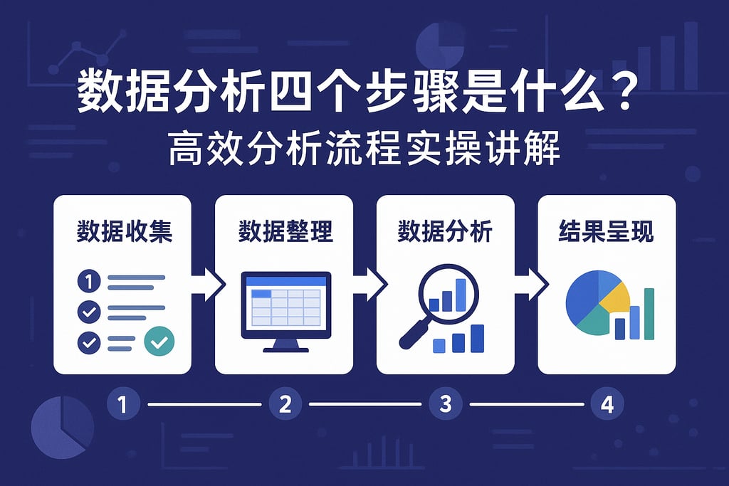 数据分析四个步骤是什么？高效分析流程实操讲解