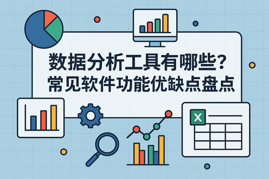 数据分析工具有哪些？常见软件功能优缺点盘点