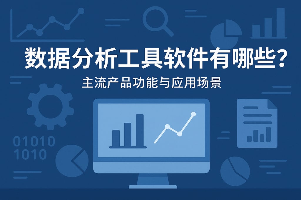 数据分析工具软件有哪些？主流产品功能与应用场景
