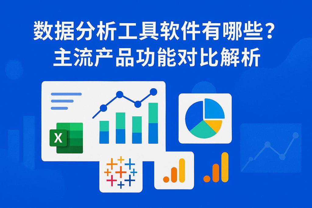 数据分析工具软件有哪些？主流产品功能对比解析