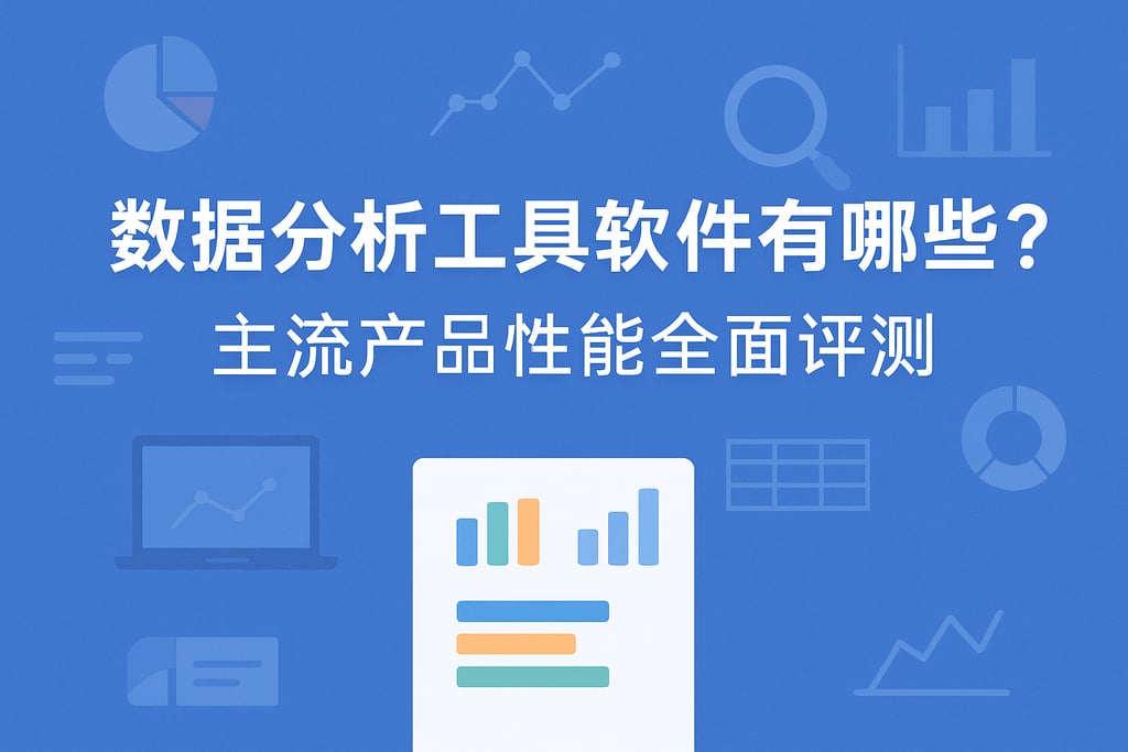 数据分析工具软件有哪些？主流产品性能全面评测