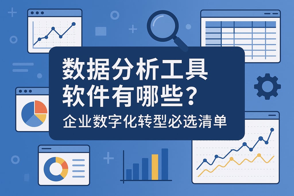 数据分析工具软件有哪些？企业数字化转型必选清单