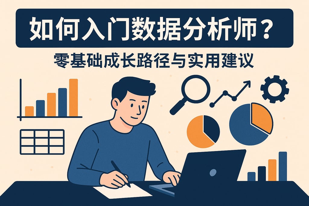 数据分析师如何入门？零基础成长路径与实用建议