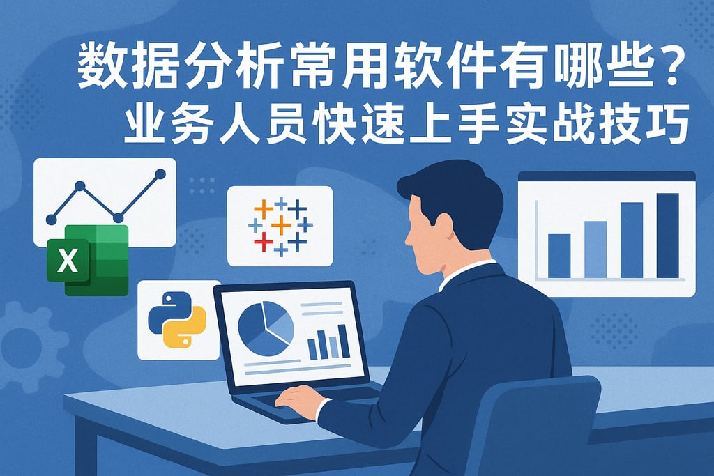 数据分析常用软件有哪些？业务人员快速上手实战技巧