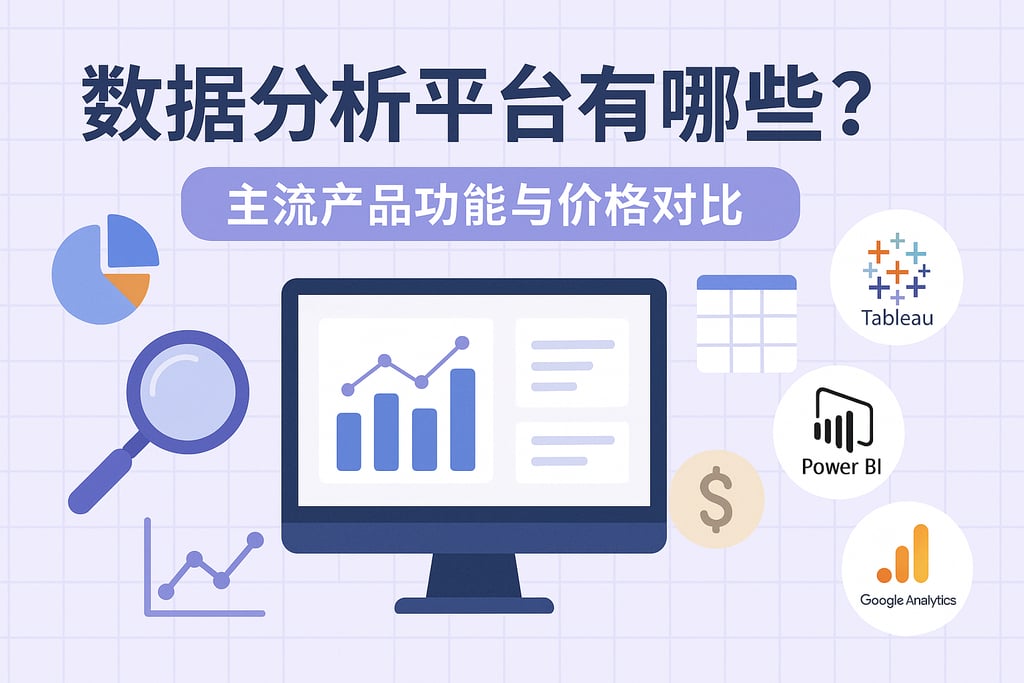 数据分析平台有哪些？主流产品功能与价格对比