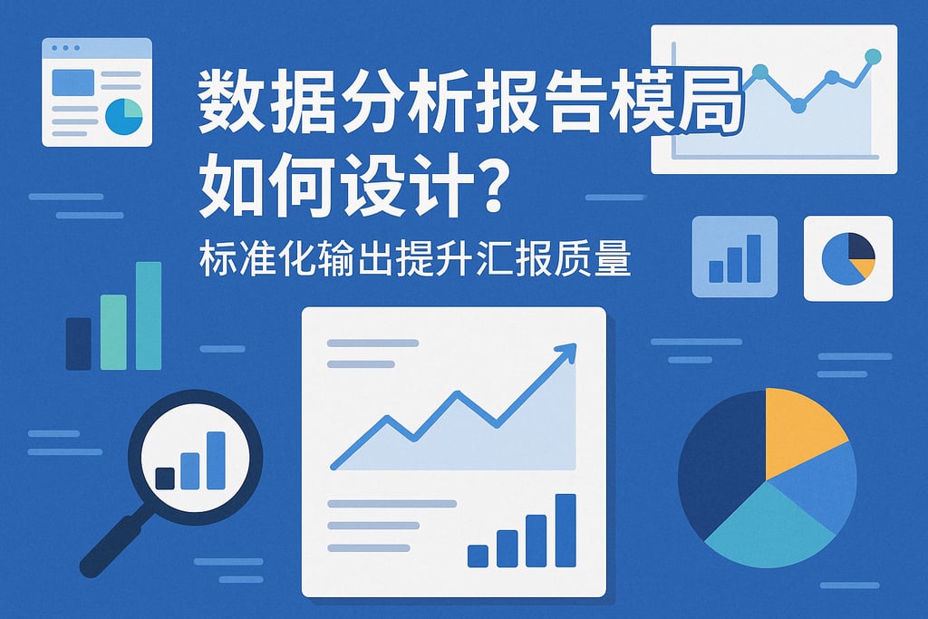 数据分析报告模板如何设计？标准化输出提升汇报质量