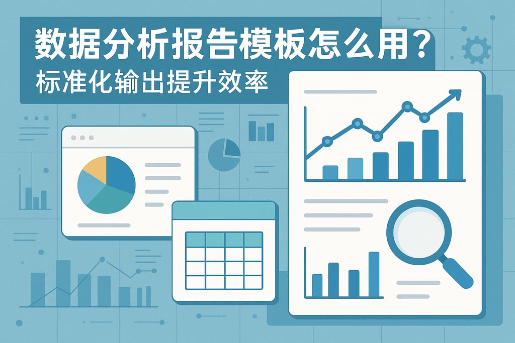 数据分析报告模板怎么用？标准化输出提升效率