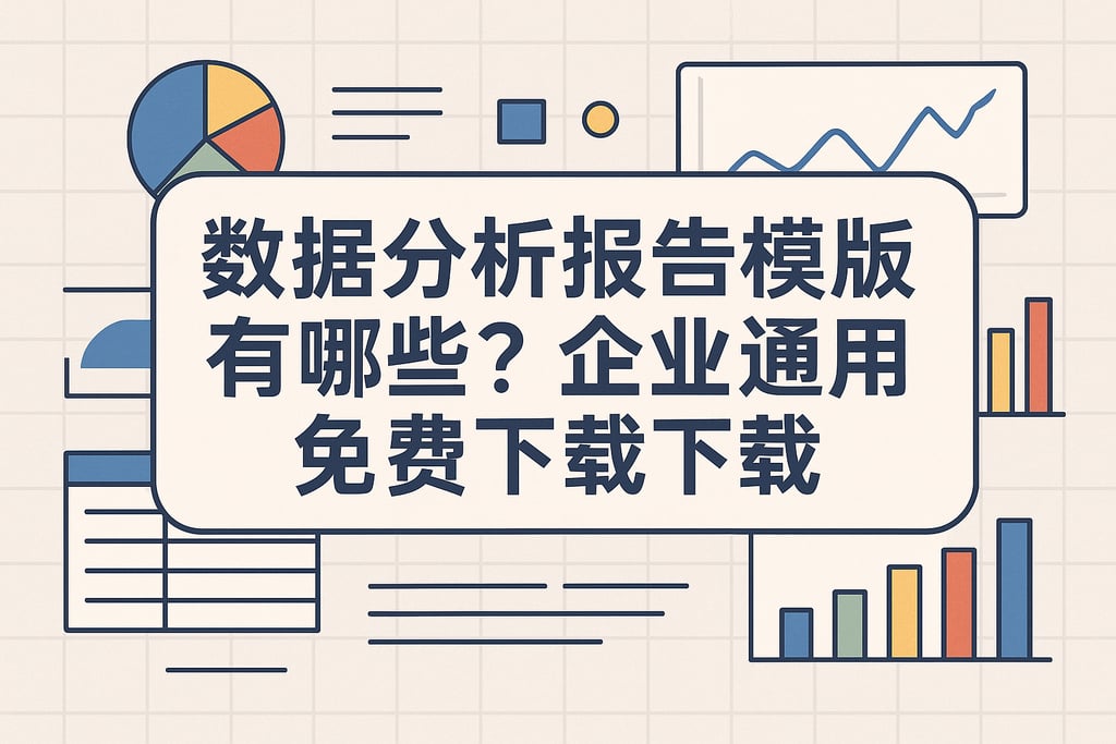 数据分析报告模板有哪些？企业通用范本免费下载
