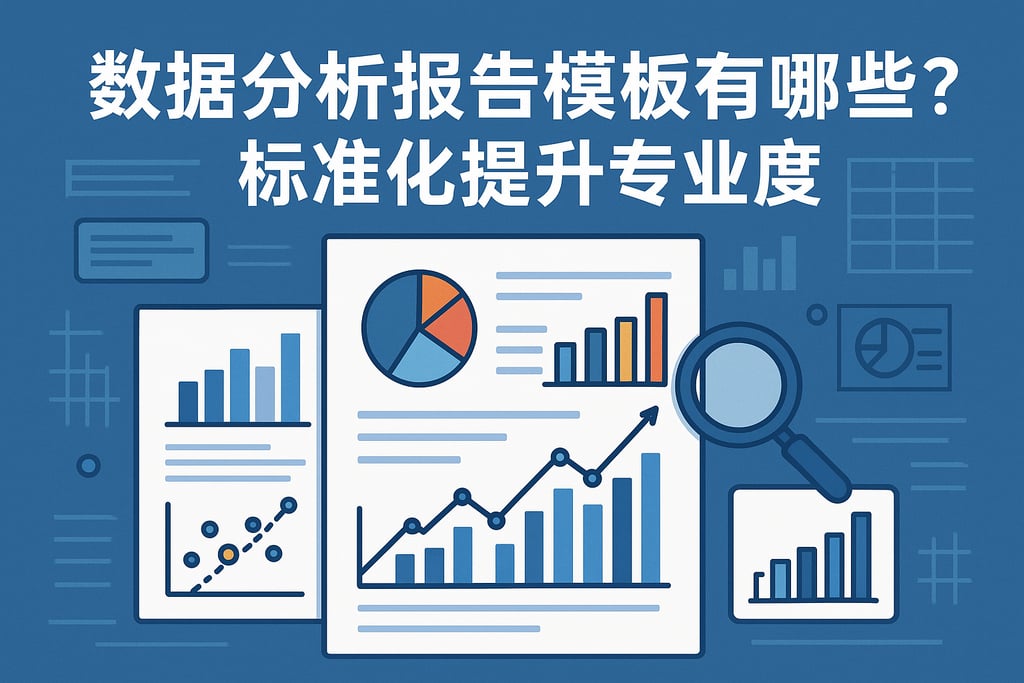 数据分析报告模板有哪些？标准化提升专业度