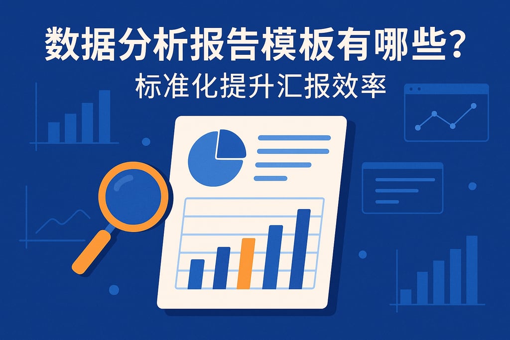 数据分析报告模板有哪些？标准化提升汇报效率