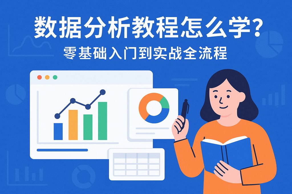 数据分析教程怎么学？零基础入门到实战全流程
