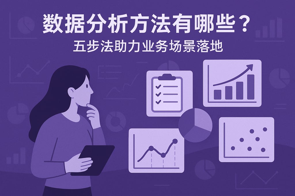 数据分析方法有哪些？五步法助力业务场景落地