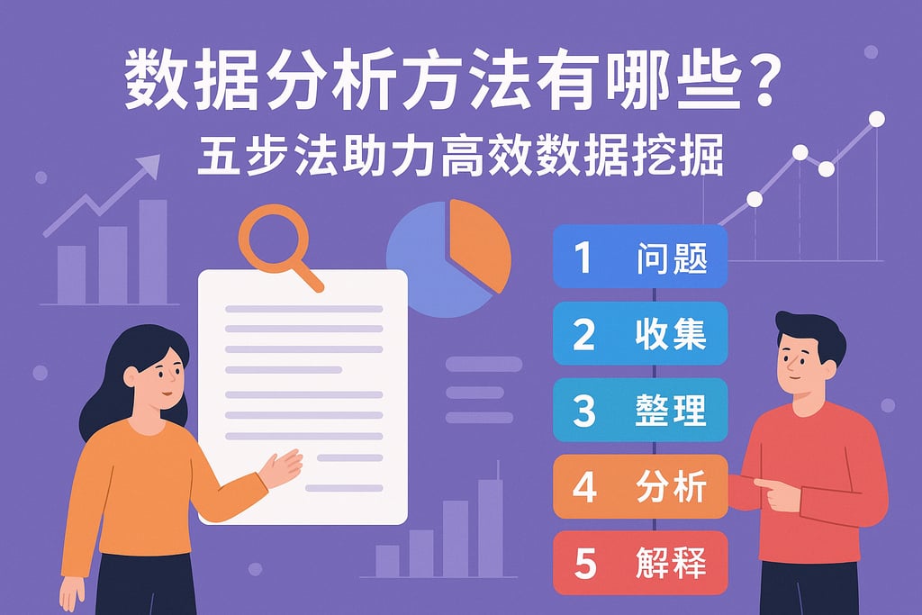 数据分析方法有哪些？五步法助力高效数据挖掘