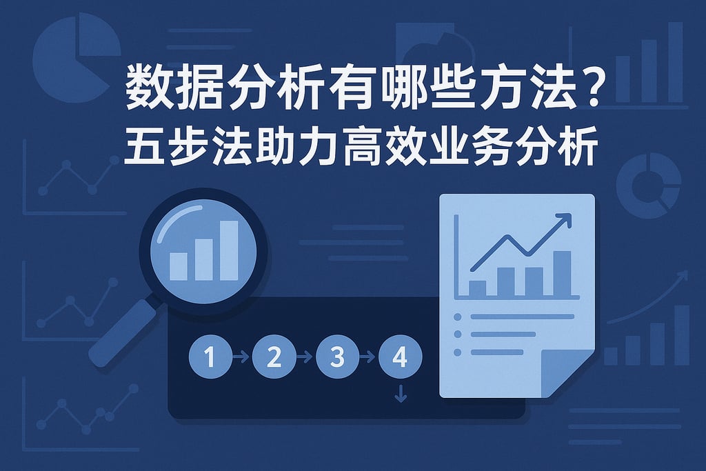 数据分析有哪些方法？五步法助力高效业务分析