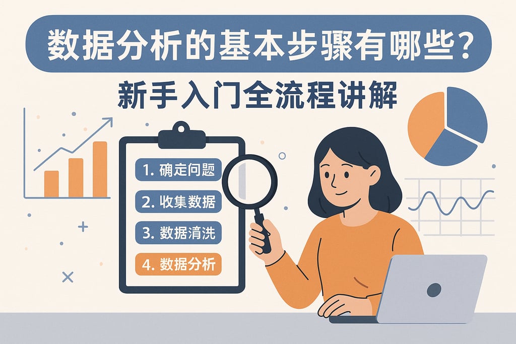 数据分析的基本步骤有哪些？新手入门全流程讲解