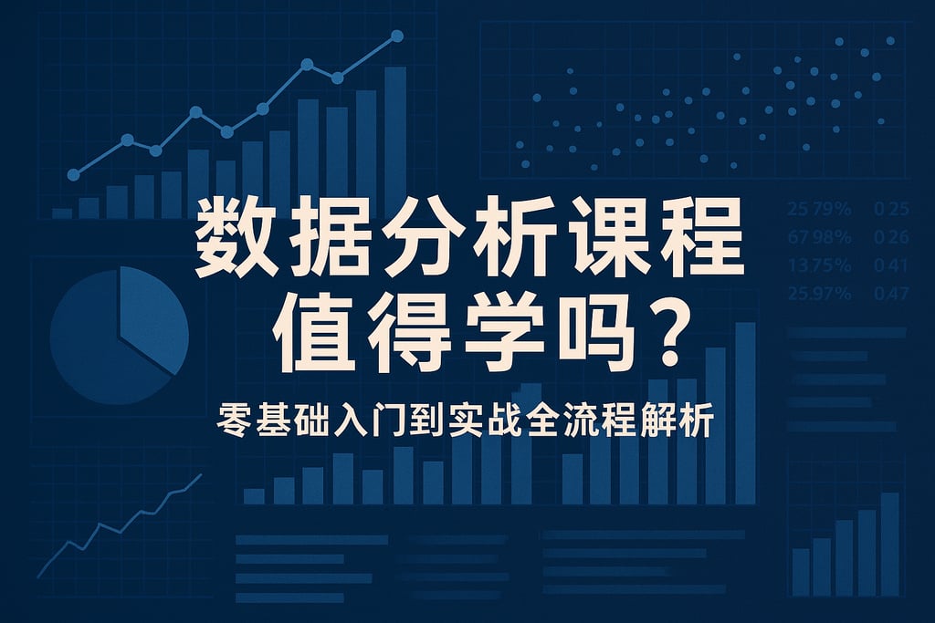 数据分析课程值得学吗？零基础入门到实战全流程解析