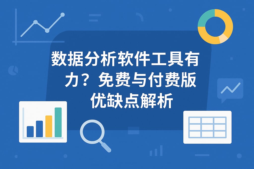 数据分析软件工具有哪些？免费与付费版优缺点解析