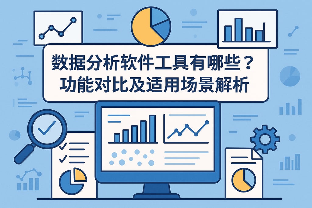 数据分析软件工具有哪些？功能对比及适用场景解析