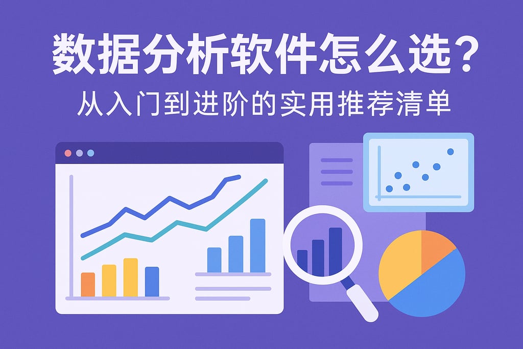 数据分析软件怎么选？从入门到进阶的实用推荐清单
