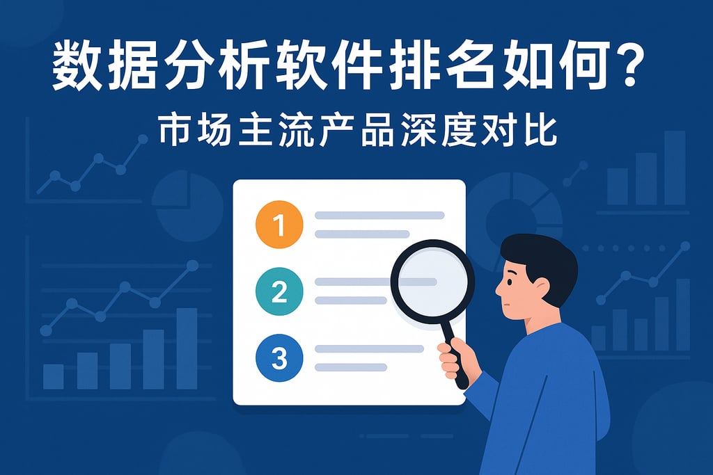 数据分析软件排名如何？市场主流产品深度对比