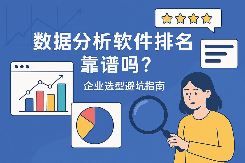 数据分析软件排名靠谱吗？企业选型避坑指南
