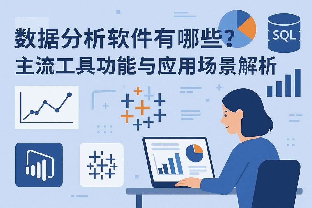 数据分析软件有哪些？主流工具功能与应用场景解析