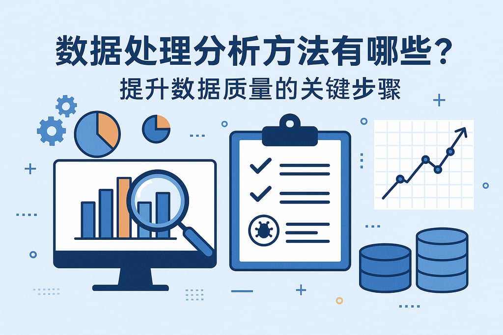 数据处理分析方法有哪些？提升数据质量的关键步骤