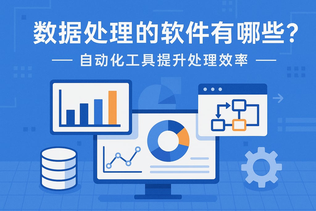 数据处理的软件有哪些？自动化工具提升处理效率