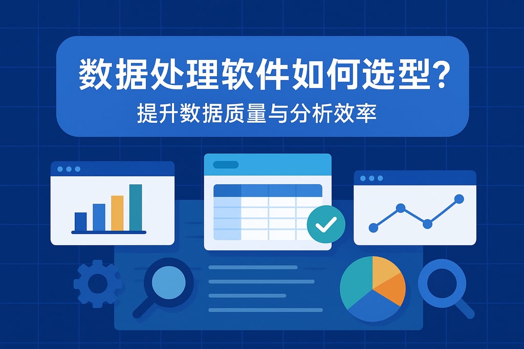数据处理软件如何选型？提升数据质量与分析效率